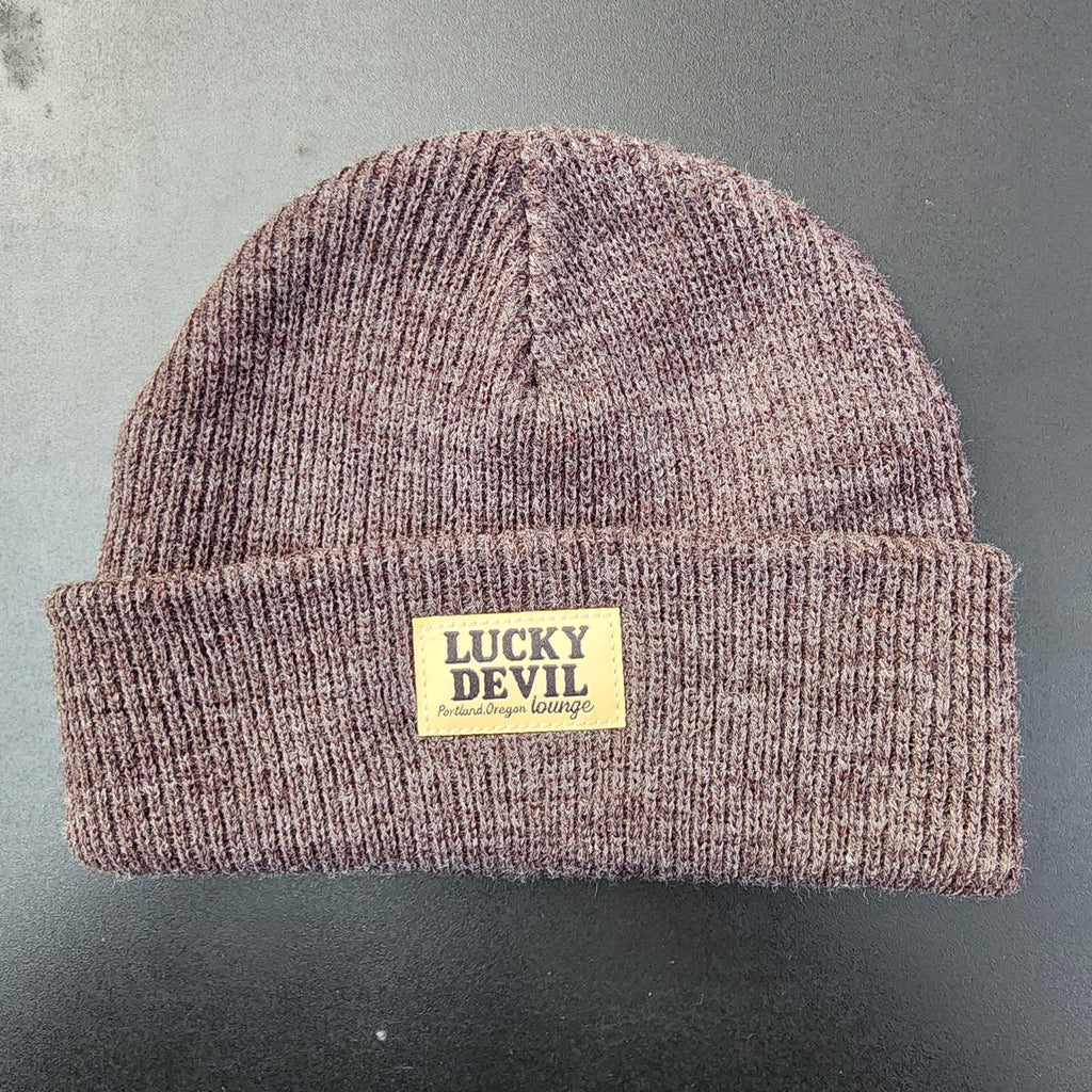 Lucky Devil Rib Knit Beanie