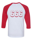 DEVILS POINT "666" BASEBALL SHIRT