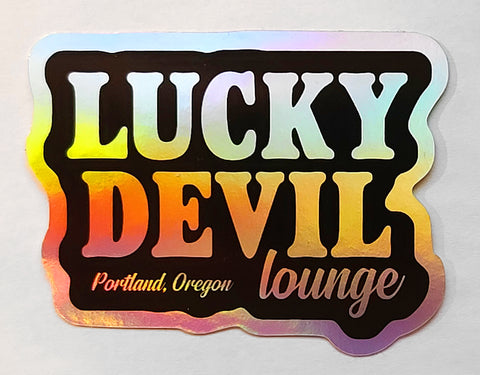 Lucky Devil Lounge Holographic Sticker
